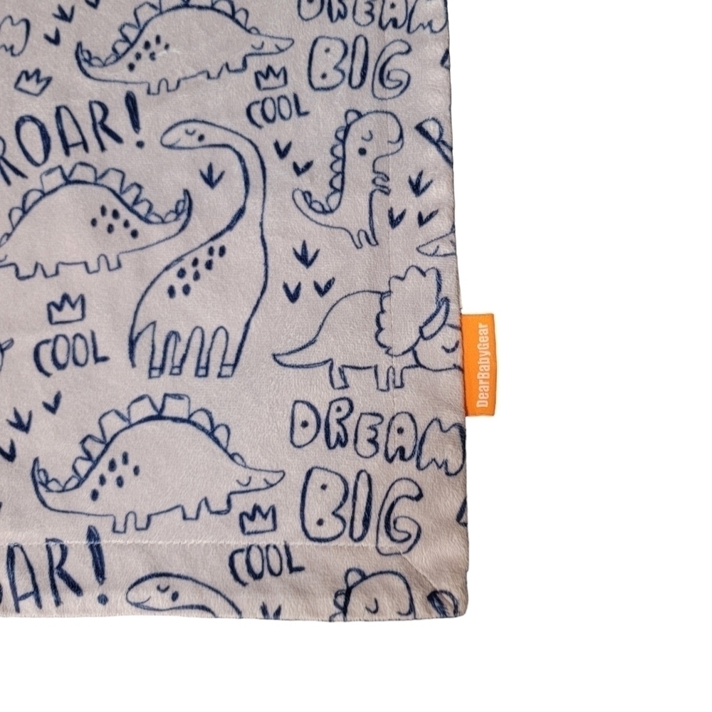 Dear Baby Gear Dinosaur Blanket Soft Plush Lovey Roar 30 x 40 T07